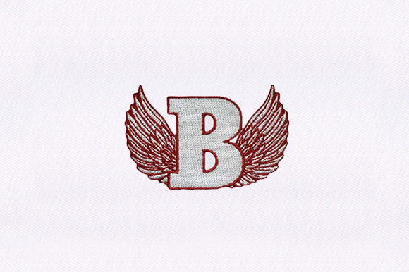Elevating Your Stitching Projects with the Letter B with Wings Embroidery Design