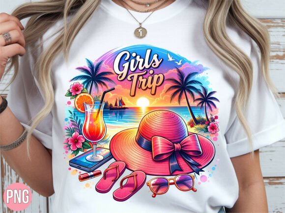 Evaluating the Tropical Beach Girls Trip Vacation PNG for Creative Projects