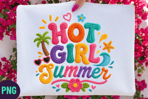 Hot Girl Summer Faux Yarn PNG Design: A Practical Guide for Digital Crafters