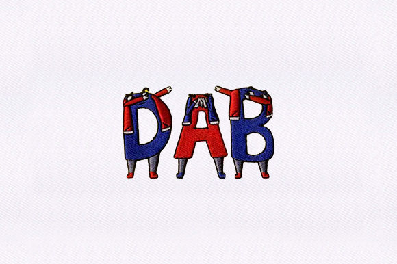 Mastering Modern Embroidery with the DAB Caption Alphabet Design