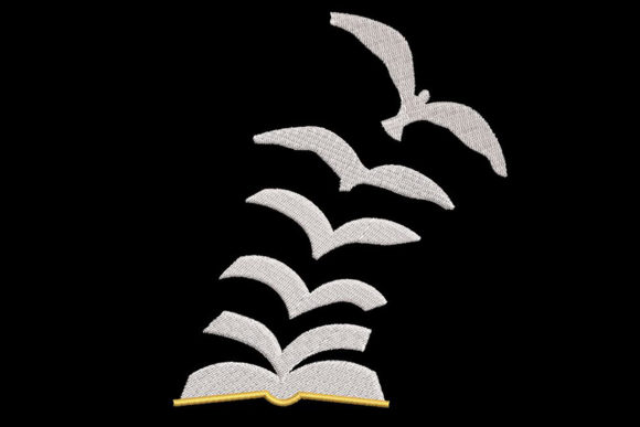 Reading Gives Us Freedom: A Minimalist Embroidery Design for Creative Expression
