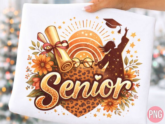 Unlocking Creative Potential with the Retro Senior Class Graduation Floral PNG