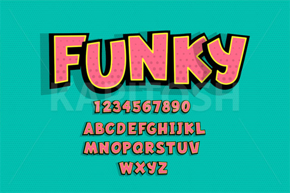 Unlocking Creative Potential with Vintage Comic Alphabet Halftone Shadow Typography